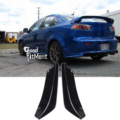 For Mitsubishi Lancer Gloss Black Car Rear Bumper Lip Diffuser Splitter ...