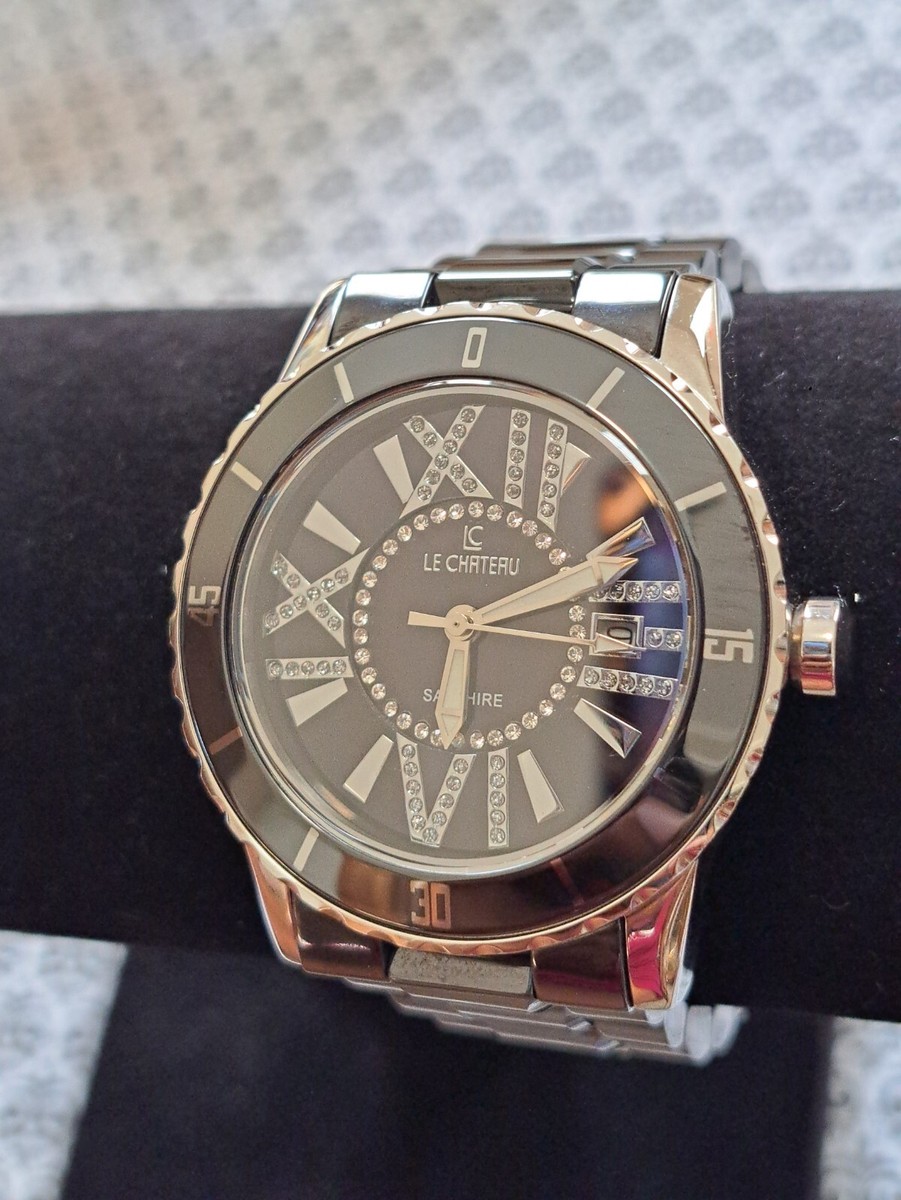 LE CHATEAU LC WOMENS 5870 Black Persida CERAMIC Watch w 