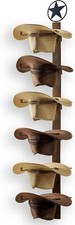 Cowboy Hat Rack Cowboy Hat Holder 6 Pieces Western Hat Rack For Wall With Natura