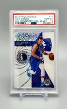 2019 Mosaic Luka Doncic International Men Of Mastery Fast Break Silver SP PSA 10