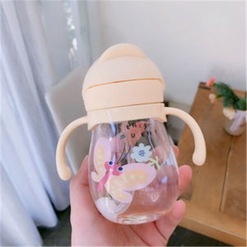 Cup 300ml Feeding Bottle Straw Drinking Drinking Baby New Handle Learn - Picture 5 of 16