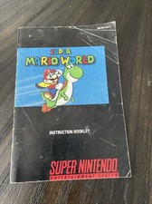 Super Nintendo SNES Manual Only Super Mario World