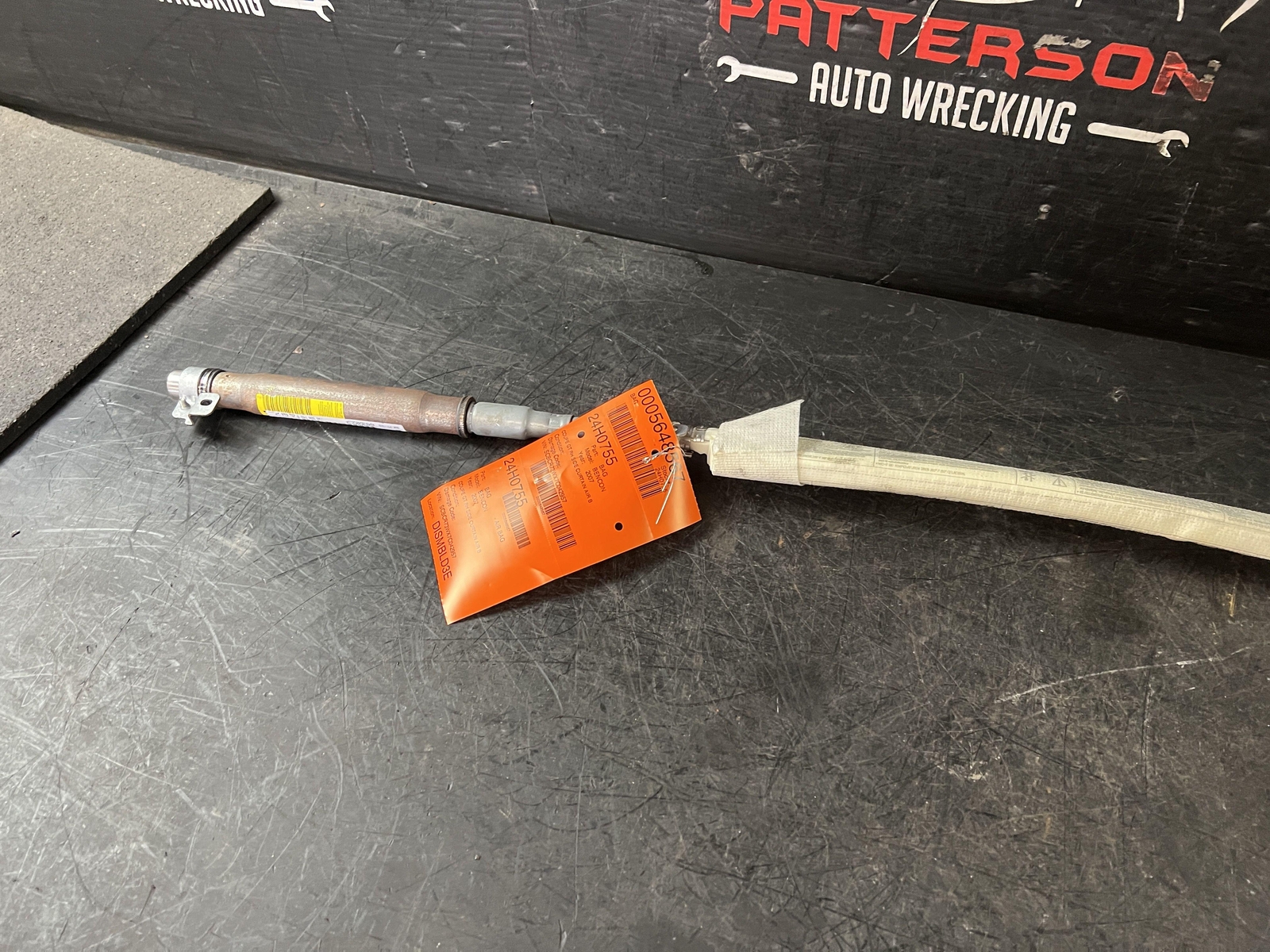 03-10 BENTLEY CONTINENTAL GT PASSENGER RIGHT SIDE CURTAIN AIR BAG ID 3W0880742B