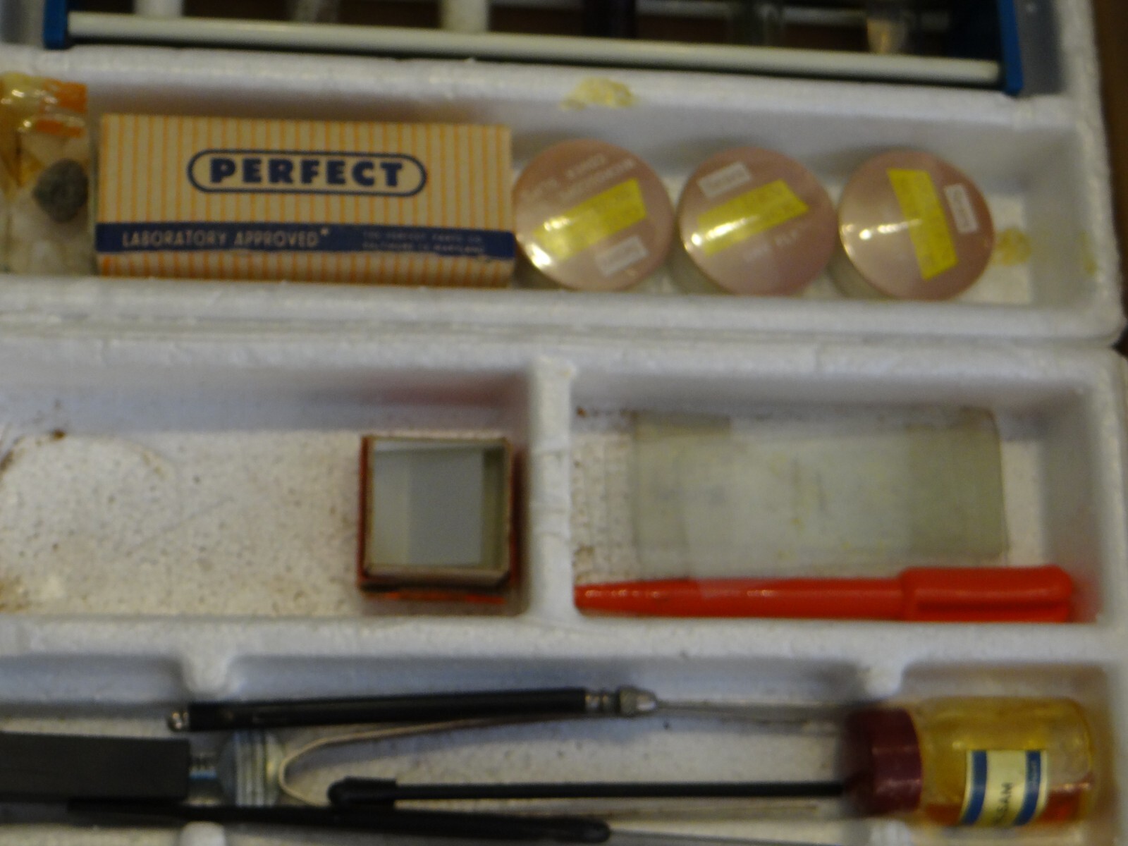 Vintage 1960s SEARS ROEBUCK Science Microscope Set 45180 Power In