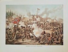 Vintage 1960 Assault On Fort Sanders Kurtz Allison Civil War Print Nos 81 Vintage 1960 Assault On Fort Sanders Kurtz Allison Civil War Print Nos 81