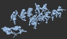 Just Some Miniature WW2 German Dismounted Cavalry Budapest Bolt Action 28mm 35mm