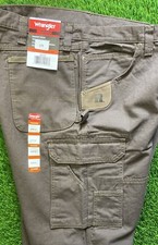 NWT Wrangler Riggs Workwear Men's Ripstop Ranger Cargo Pants 40x32 Dark Brown