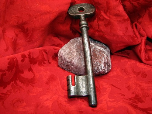 Llave antigua grande, victoriana XVII SEC-499-Chiave Antica Vittoriana - Imagen 3 de 15
