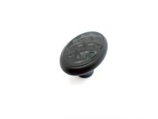 Creations by Alno Oval Classic Weave Knob Matte Black A1480-MB 668D