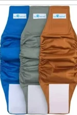 Paw Inspired Super absorbent Washable male wraps 3 pack size Small