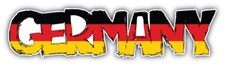 Germany Flag Slogan Car Bumper Sticker Decal - ''SIZES''