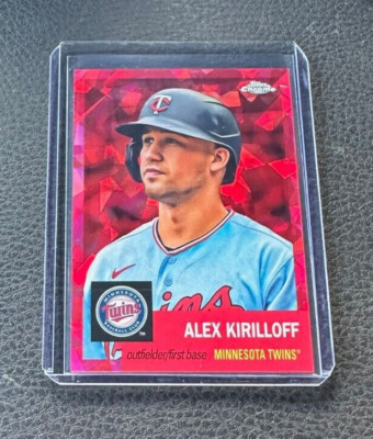 2022 Topps Chrome Platinum Alex Kirilloff Red Atomic Refractor 099/100