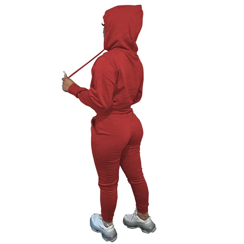 Ladies Jogger Set Long Sleeve Two Piece Outfit Women Loose Fit Jogging - Picture 98 of 141