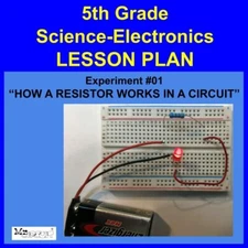 5th Grade- Lesson Plan  #Exp01 "HOW A RESISTOR WORKS" Science-Electronics