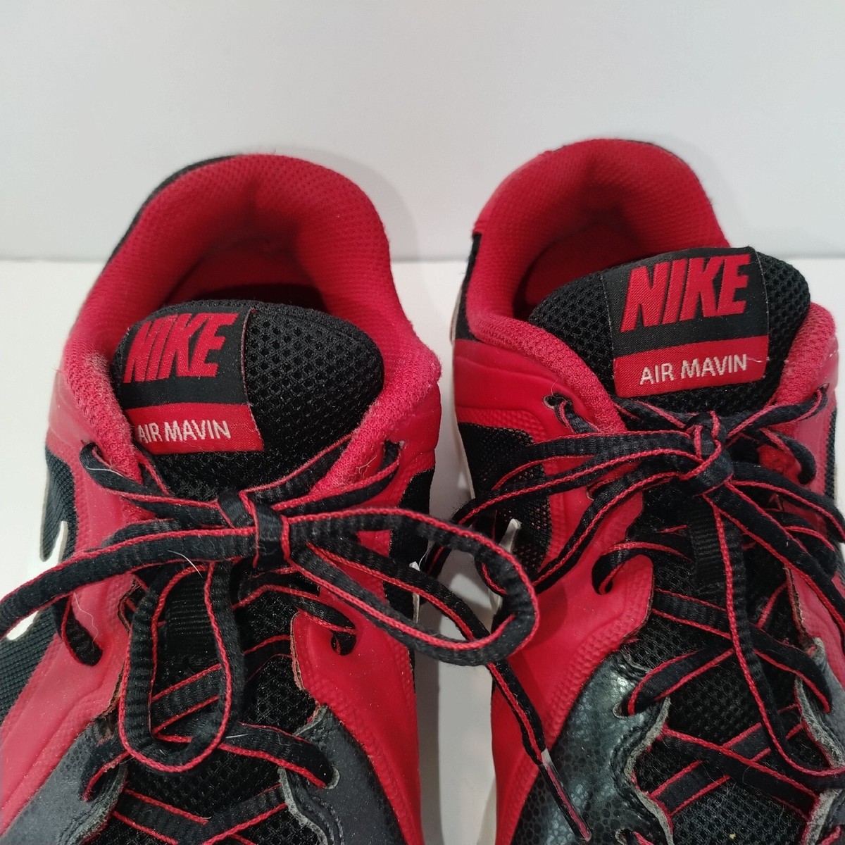 Nike Air Mavin Vintage Leather Basketball Sneakers #719924-004 Red Black size 10 KD 18  main image 3