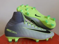 Nike Jr Mercurial Superfly V Fg Platinum-Green Sz 4.5Y-Womens Sz 6 [831943-003]