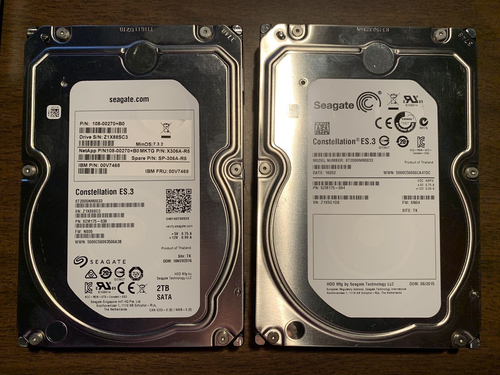 LOT OF 2: 2TB Seagate ST2000NM0033 3.5" SATA Hard Drive HDD Tested/Good ...