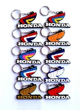 Classic HONDA Wing Motorcycle Keychain Key Ring Rubber Collectables Gift