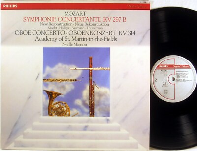 PHILIPS DIGITAL CLASSICS 1984 Mozart MARRINER SymphonieConcertante 411 134-1 NM-