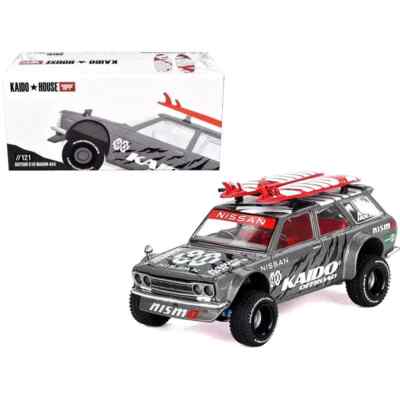 Kaido House 1/64 Datsun KAIDO 510 Wagon 4x4 Offroad V1 w/Board Model KHMG121-2B