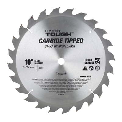   10 in. 24T Circular Saw Blades, Steel Material