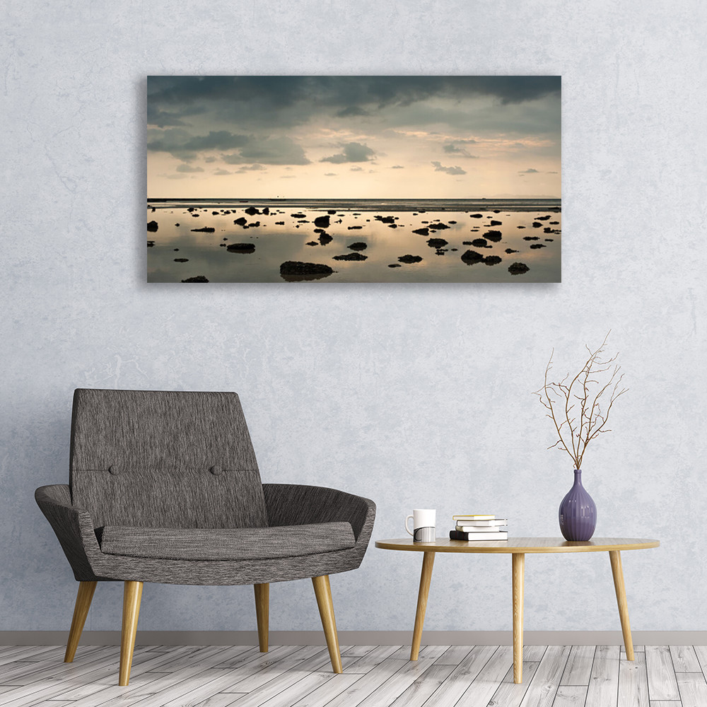 Image impression 120x60 paysage eau pour décoration murale