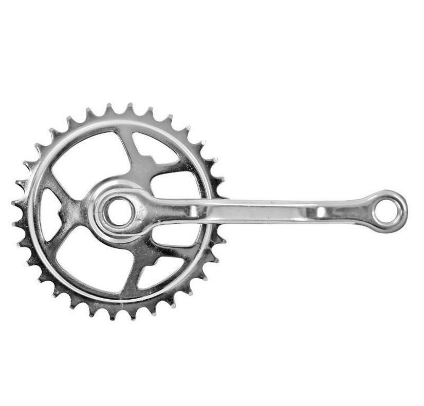 Manivelle cyclo MBK avant 88 89 en acier robuste finition chrome