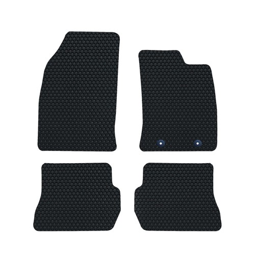 Genuine Ford Fiesta MK7 2008-2017 Luxury Tailored Rubber Floor Mats - Black, Full Set