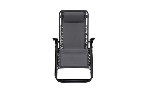 Zero Gravity Sun Lounger Folding Argos Home Garden Recliner Chair Grey 4337542 N - Picture 2 of 12