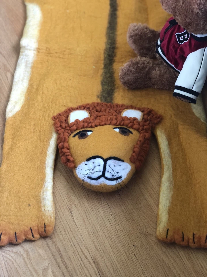 ALFOMBRA INFANTIL HABITACIÓN INFANTIL PISO LEÓN ALFOMBRA LANA ALFOMBRAS NIÑOS Foto 3 de 4