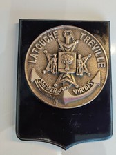 Bronzes De Mohon LATOUCHE TREVILLE SEMPER VIRIDIS Heavy Anchor Dish Plaque Army