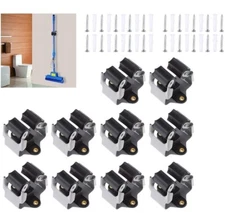 10X Wall Mounted Brush Broom Hanger Mop Organizer Holder Storage Rack Kitchen