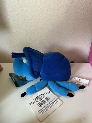DISNEY PIXAR A BUG'S LIFE - DIM- MINI BEAN BAG PLUSH - 1998 W/TAGS - NEW- 8''