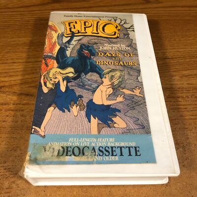 Epic Days Of The Dinosaurs Videocassette Tape Used Movie f.h.e.