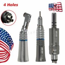 NSK Style Dental Low Speed Handpiece Straight Contra Angle Air Motor 2/4HOLE USA