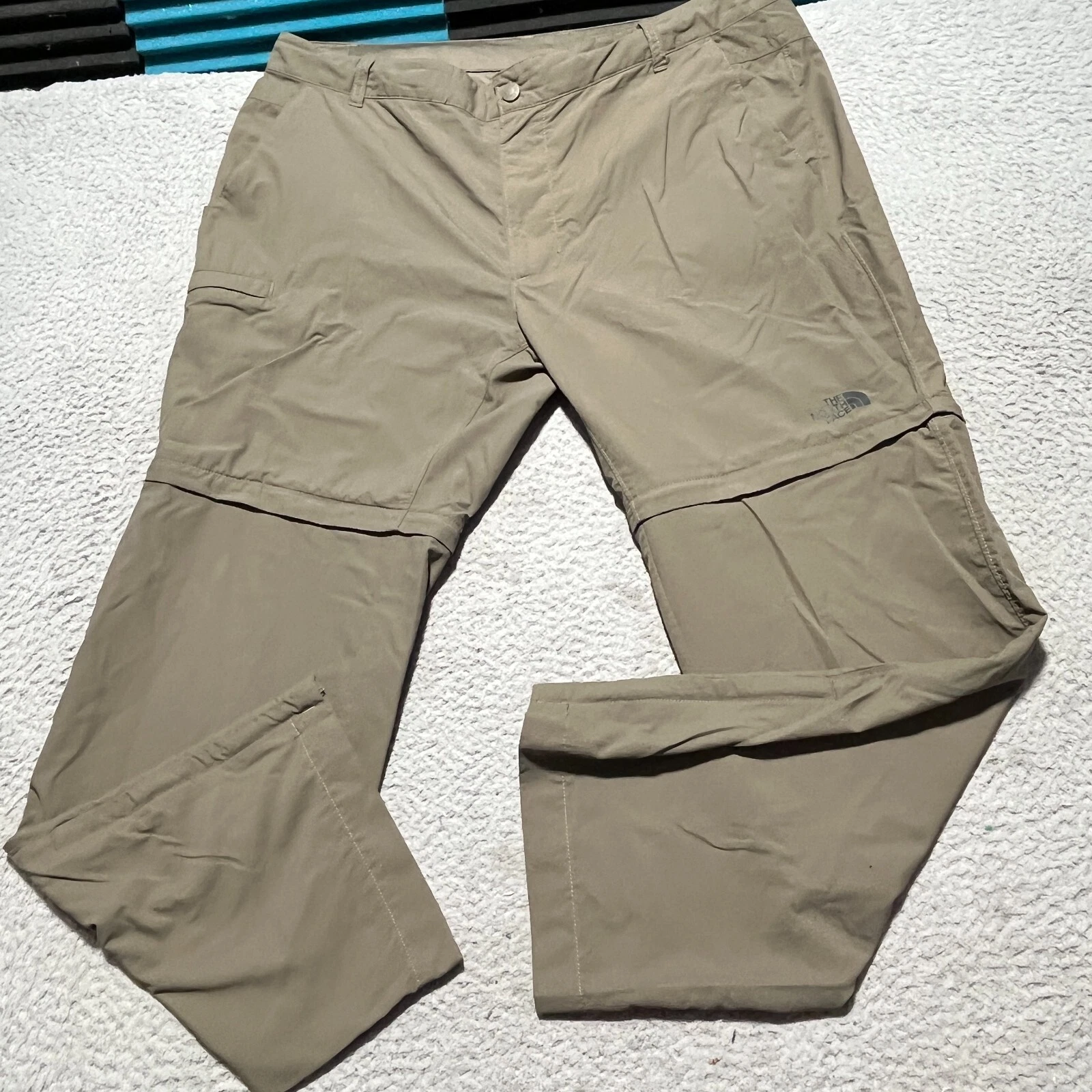 The North Face Pants Mens 40x29 Green Convertible Outdoors Hiking Climbing Ski