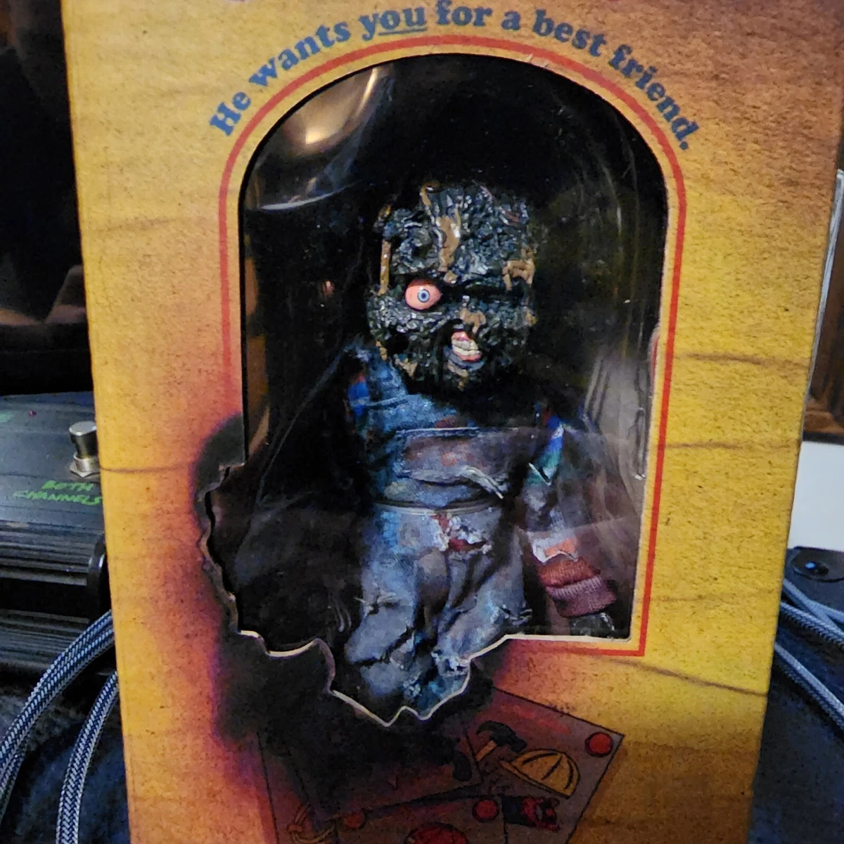 NECA Charred Chucky Retro Figure Scream Factory Exclusive Burnt Child's Play MIB
