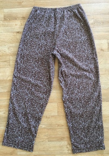 Cabernet Small Longsleeve Pajama Set Brown Baby Blue SOFT COMFY WARM Sleep Set - Picture 5 of 9