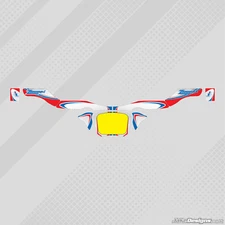 ZANARDI STYLE REAR KG BUMPER STICKER - KARTING - KG - JakeDesigns