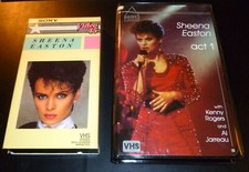(2) SHEENA EASTON VHS Videocassette Tape LOT "Video 45" & "Act 1" NTSC *VG*