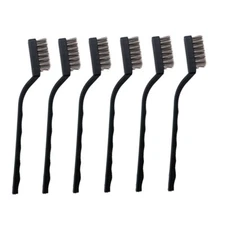 6PCS Mini Stainless Steel Wire Brush Clean Welding Slag Rust