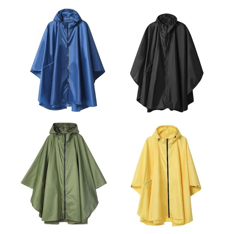 Rain Ponchos with Pocket,Waterproof Rain Poncho Reusable Hooded Ponchos Raincoat