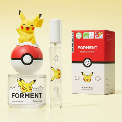 FORMENT Signature Perfume Cotton Hug 50ml Pokemon Pikachu Edition K-Beauty