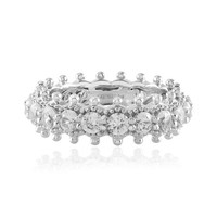 Cavill Ring Silber 925 Sterlingsilber 20 Zirkone 2,71Ct Rundschliff