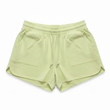 Athletic Works Womens ButterCore Soft Gym Shorts Lime Green Small Workout Lounge