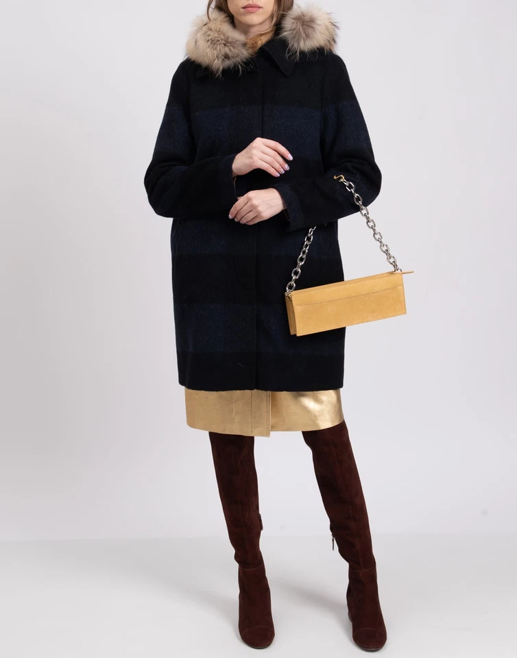 RRP €861 WOOLRICH 3in1 Coat Size L Alpaca Mohair & Wool Blend Down  Gilet Hooded - Image 2 of 4