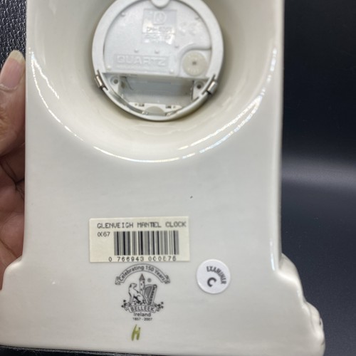 Reloj de Colección Belleek Glenveigh Porcelana Trébol Abrigo Marca Negra 1857-2007 - Imagen 7 de 9