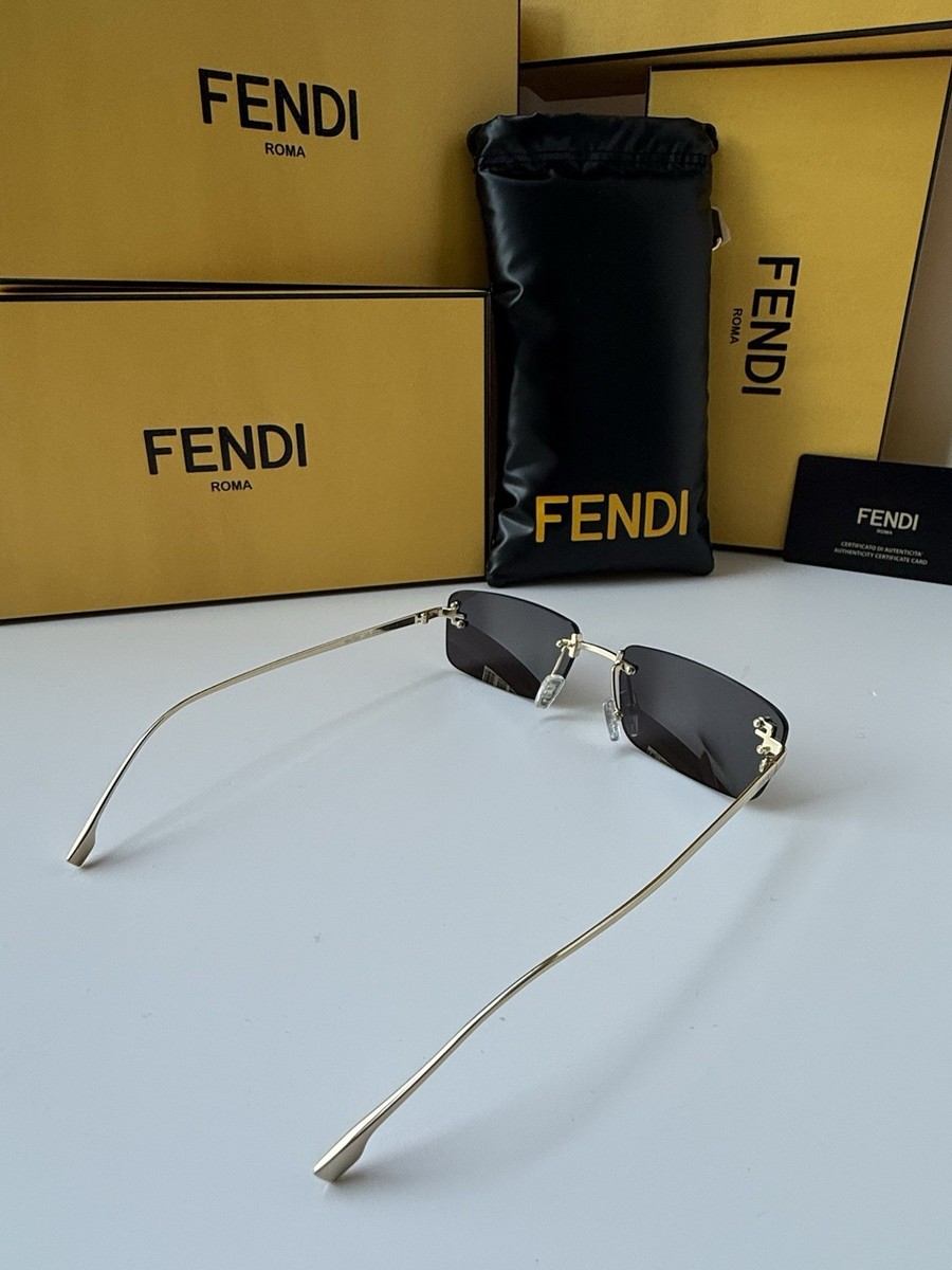 FENDI First FE4172US 32A Gold Crystal Grey Lens Unisex  display picture 1