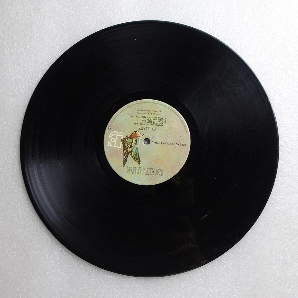 Carly Simon No Secrets LP Vinyl Album Record Rock Pop - Image 3 of 4