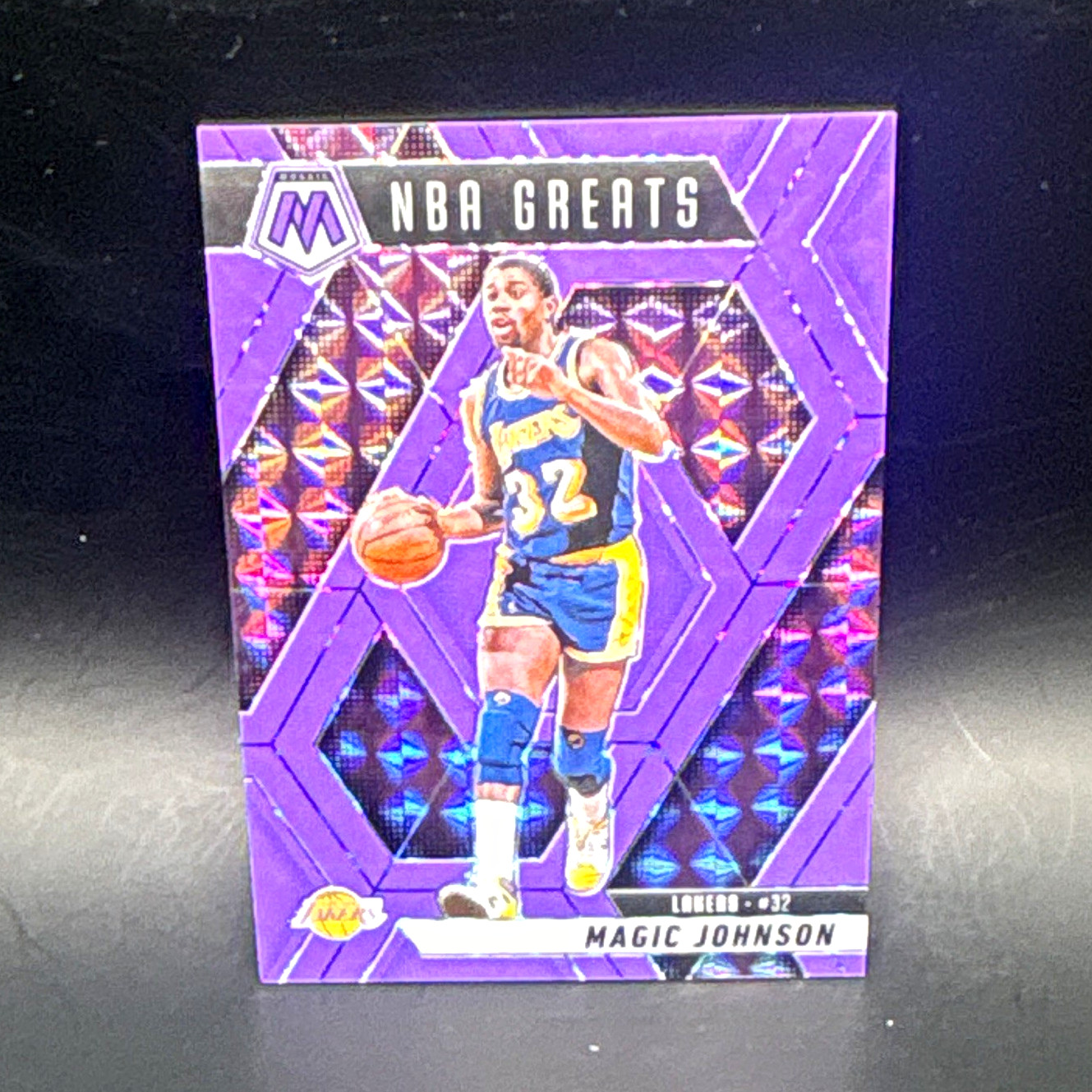 Panini Mosaic 2019 Magic Johnson NBA Greats #296 /249 Los Angeles Lakers
